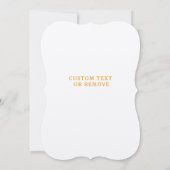 カスタムパーソナライズされたサファリアニマルキッド誕生日 招待状 (裏面)