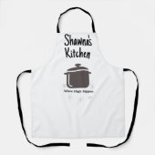 カスタムパーソナライズされたシェフキッチンエプロンかわいい エプロン (正面)