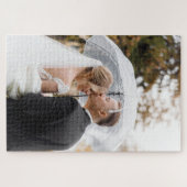 カスタムパーソナライズされたシンプルラブ引用文文字J ジグソーパズル (横)