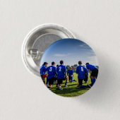 カスタムパーソナライズされたスポーツチームの写真 缶バッジ (正面&裏面)