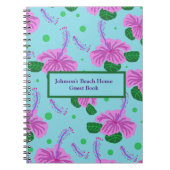 カスタムパーソナライズされたトロピカルノート ノートブック (正面)