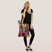 カスタムパーソナライズされたトート:アポップ・アートのートパナッシュ トートバッグ (モデル)