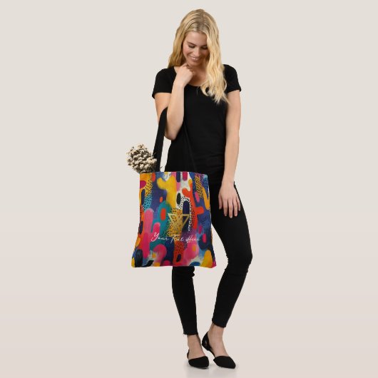 カスタムパーソナライズされたトート：アポップ・アートのートパナッシュ トートバッグ (モデル)