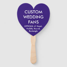 カスタムパーソナライズされたハート結婚ファン ハンドファン