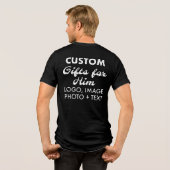 カスタムパーソナライズされたバック男子トライブレンドTシャツ トライブレンドＴシャツ (裏面全面)