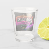 カスタムパーソナライズされたバーテンダー ショットグラス (裏面)