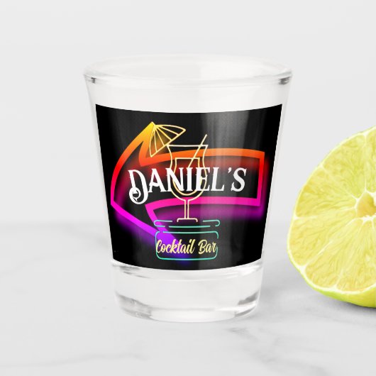 カスタムパーソナライズされたバーテンダー ショットグラス (正面)