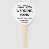 カスタムパーソナライズされたパドル結婚のファンテンプレート ハンドファン (正面)