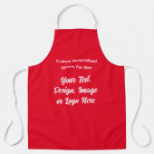 カスタムパーソナライズされたパパ用男性へ エプロン (正面)