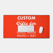 カスタムパーソナライズされたフェラーリレッドデスクマット デスクマット (キーボード&マウス)