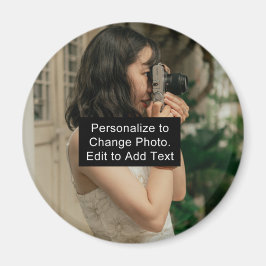 カスタムパーソナライズされたフォトアートワーク名スローガンRD マグネット