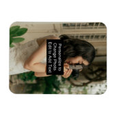 カスタムパーソナライズされたフォトアートワーク名スローガンRec マグネット (横)