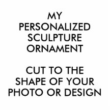 カスタムパーソナライズされたフォトスカルプチャーオーナメント