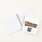 カスタムパーソナライズされたフロントロゴ背面文字ノートブック ノートブック (内部)