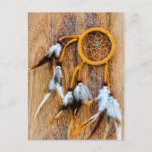 カスタムパーソナライズされたブラウンドリームキャッチャー ポストカード (正面)