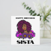 カスタムパーソナライズされたブラック春イースター カード (スタンド正面)