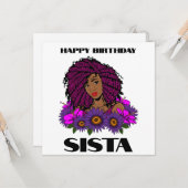 カスタムパーソナライズされたブラック春イースター カード (正面/裏面インサイチュ)