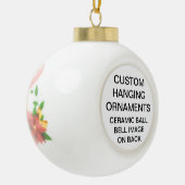 カスタムパーソナライズされたベルセラミックボールオーナメント セラミックボールオーナメント (左)