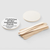 カスタムパーソナライズされたベージュ色結婚のファン(10) ハンドファン (組立なし)