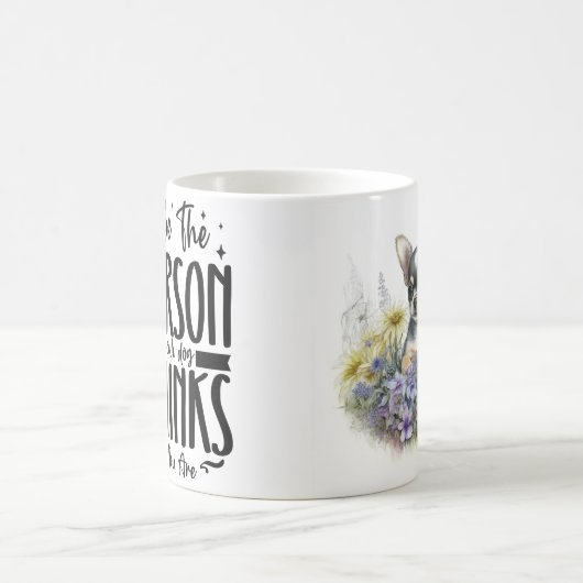 カスタムパーソナライズされたペット写真引用文ペットラバーギフト コーヒーマグカップ (中央)