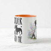 カスタムパーソナライズされたペット引用文 マグカップ (中央)