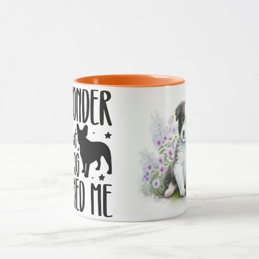 カスタムパーソナライズされたペット引用文 マグカップ (中央)