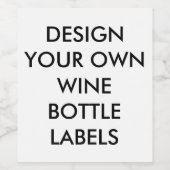 カスタムパーソナライズされたボトルラベル(6) ワインラベル (シングルラベル)