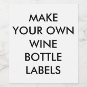 カスタムパーソナライズされたボトルラベル(6) ワインラベル (シングルラベル)