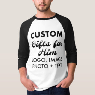 カスタムパーソナライズされたメンズブラックベースボールジャージー Tシャツ