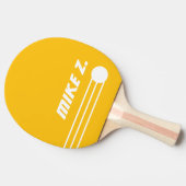 カスタムパーソナライズされたモダン黄色 卓球ラケット (横)