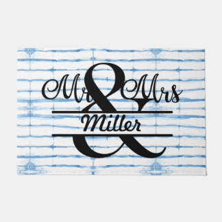 カスタムパーソナライズされたモノグラム絞り戸マット ドアマット