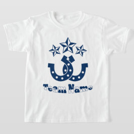 カスタムパーソナライズされたユニークキッズホースシュー Tシャツ