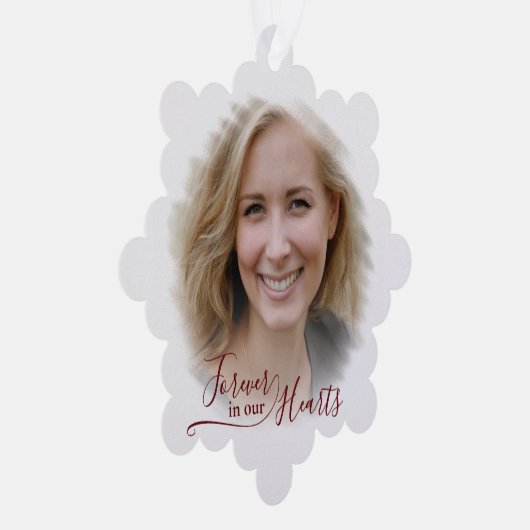 カスタムパーソナライズされたユニーククラシック写真記念 オーナメントカード (右)