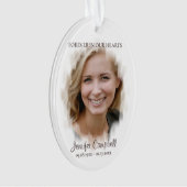カスタムパーソナライズされたユニーククラシック写真記念 オーナメント (正面)