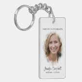 カスタムパーソナライズされたユニーククラシック写真記念 キーホルダー (正面左)
