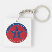 カスタムパーソナライズされたユニークチーム名 キーホルダー (裏面)