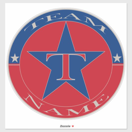 カスタムパーソナライズされたユニークチーム名 シール (シート)