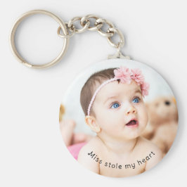 カスタムパーソナライズされたユニークベビーの写真名 キーホルダー