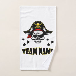 カスタムパーソナライズされたユニーク海賊ハンドタオル ハンドタオル