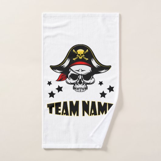 カスタムパーソナライズされたユニーク海賊ハンドタオル ハンドタオル (ハンドタオル)