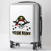 カスタムパーソナライズされたユニーク海賊 シール (スーツケース)