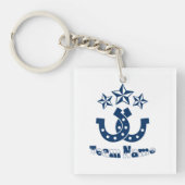 カスタムパーソナライズされたユニーク蹄鉄 キーホルダー (正面)