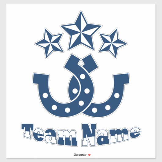 カスタムパーソナライズされたユニーク蹄鉄 シール (シート)