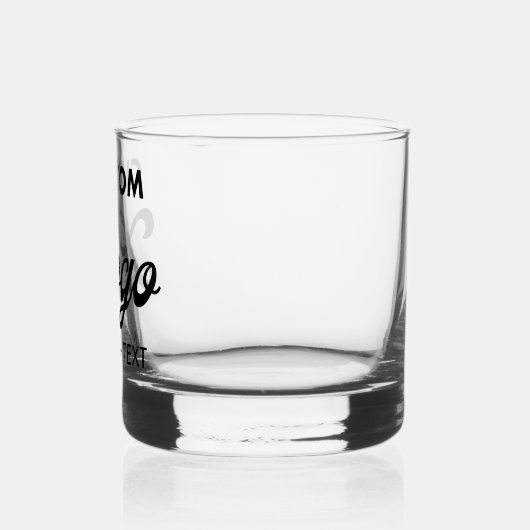 カスタムパーソナライズされたロゴ入りウイスキー ウイスキーグラス (左)