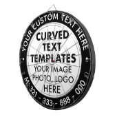 カスタムパーソナライズされたロゴ ダーツボード (正面右)