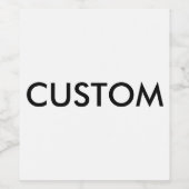 カスタムパーソナライズされたワインボトルラ空白のベル ワインラベル (シングルラベル)