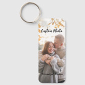 カスタムパーソナライズされた両面フォトキーチェーン キーホルダー (正面)