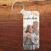 カスタムパーソナライズされた両面フォトキーチェーン キーホルダー (正面)