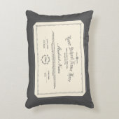 カスタムパーソナライズされた二層伝統的炭 アクセントクッション (正面(垂直))