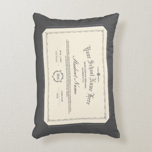 カスタムパーソナライズされた二層伝統的炭 アクセントクッション (正面(垂直))